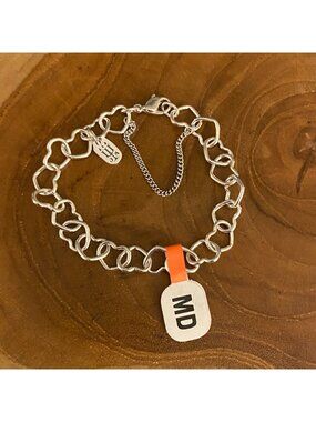 James Avery Connected Hearts Charm Bracelet, Size M